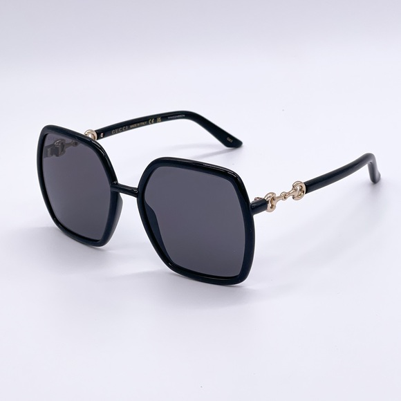 NEW GUCCI GG0890S 001 SQUARE FRAME SUNGLASSES GUCCI GG0890S BLACK - Picture 10 of 14